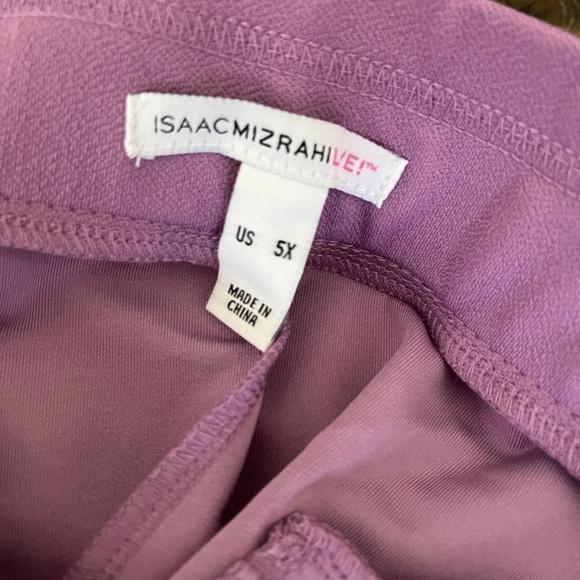 NWOT Isaac Mizrahi LIVE Purple Pants 5X - Picture 2 of 8